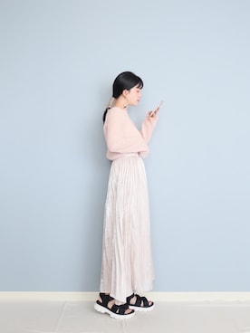 「SHAKA」｜「アイテム（その他）」を使った、まいさん（レディース・164cm）の春コーディネート