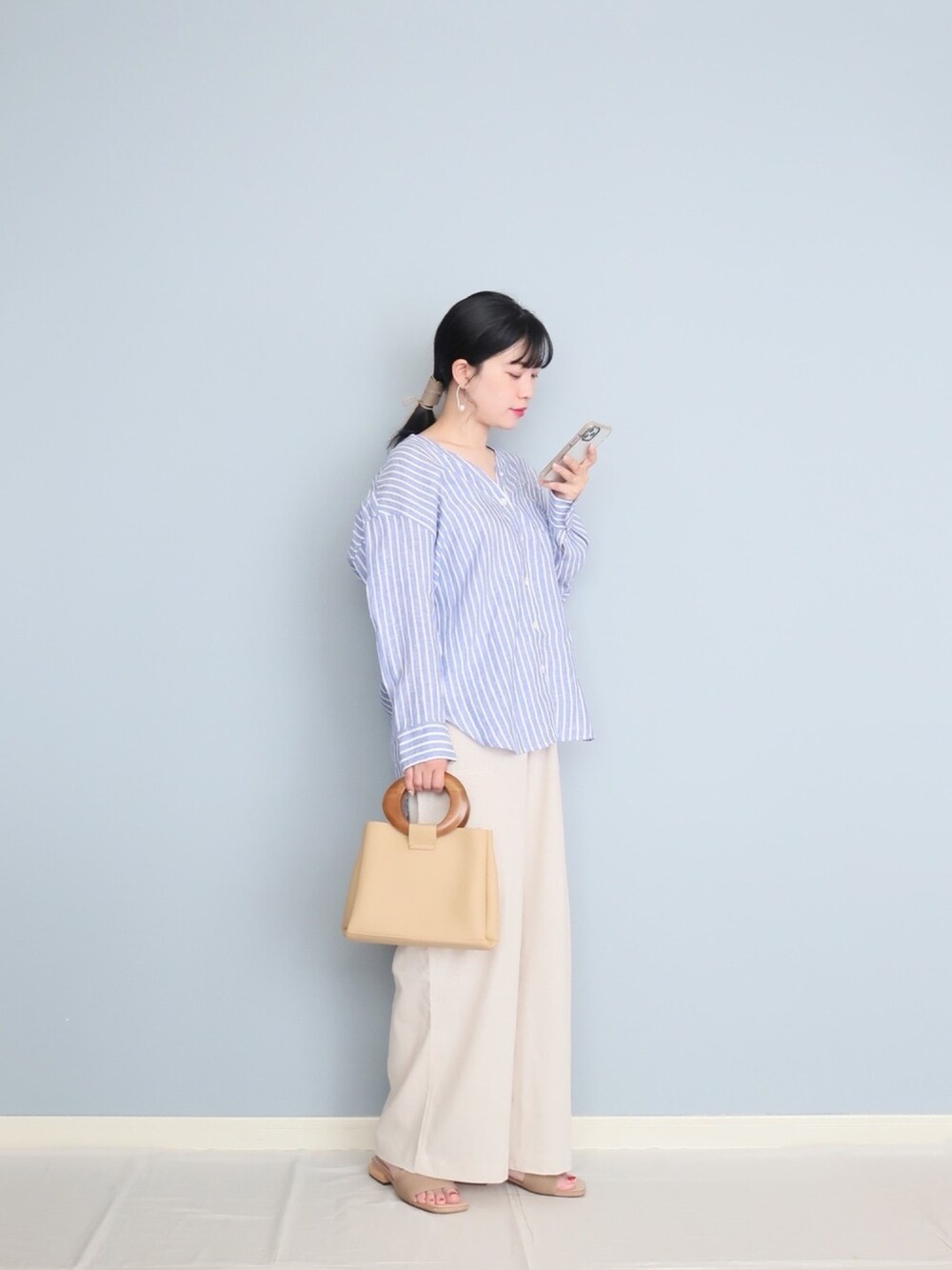 「fredyandgloster、フレディアンドグロスター、shopnikoniko、selectmoca、春夏コーデ、楽チンコーデ、きれいめカジュアル、休日スタイル、カジュアル、大人女子」｜「IG:mai1220のアイテム（その他、その他）」を使った、まいさん（レディース・164cm）の春コーディネートの1枚目の写真
