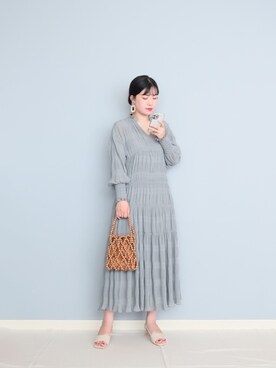 「AMERI」｜「アイテム（その他）」を使った、まいさん（レディース・164cm）の夏コーディネート