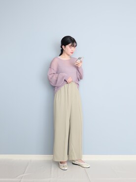 「Bou Jeloud」｜「アイテム（その他シューズ）」を使った、まいさん（レディース・164cm）の夏コーディネート