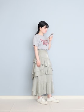 「AMERI」｜「アイテム（その他）」を使った、まいさん（レディース・164cm）の夏コーディネート