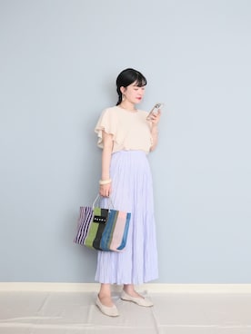 「Ciena」｜「アイテム（その他）」を使った、まいさん（レディース・164cm）の夏コーディネート