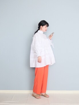 「andr」｜「アイテム（ワンピース/ドレス）」を使った、まいさん（レディース・164cm）の夏コーディネート