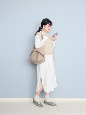 「ACCOMMODE（アコモデ）のアイテム」を使った、まいさん（レディース・164cm）の秋コーディネート