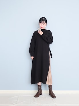 「EVOL(EVOL)」｜「アイテム（その他）」を使った、まいさん（レディース・164cm）の秋コーディネート