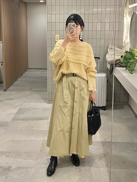 「Ameri（アメリ）のアイテム」を使った、まいさん（レディース・164cm）の秋コーディネート