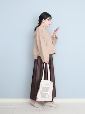 「reca（レカ）のアイテム（スウェット）」を使った、まいさん（レディース・164cm）の秋コーディネート
