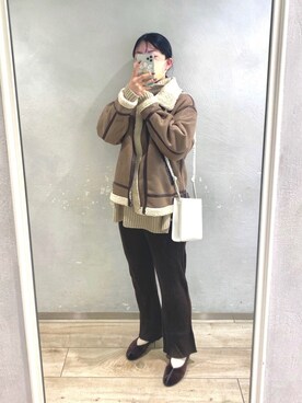 「muure（ミュール）のアイテム」を使った、まいさん（レディース・164cm）の冬コーディネート
