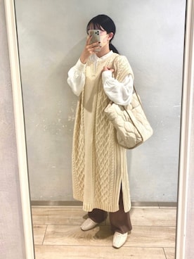 「VACANCY（ヴァカンシー）のアイテム」を使った、まいさん（レディース・164cm）の秋コーディネート