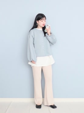 「reca（レカ）のアイテム（チュニック）」を使った、まいさん（レディース・164cm）の冬コーディネート