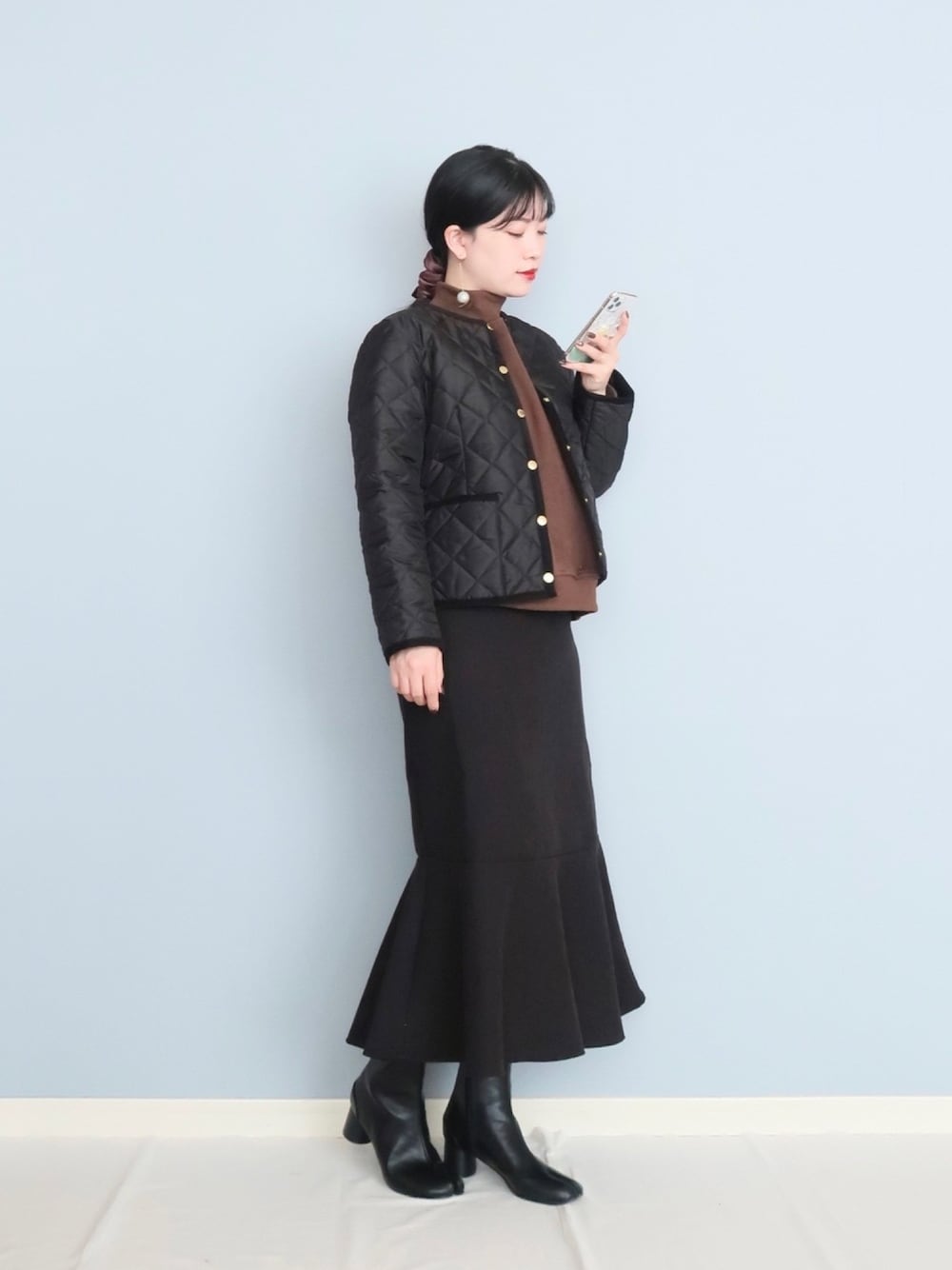 「traditionalweatherwear、トラディショナルウェザーウエア、TWW、年末WEAR感謝祭、冬コーデ、きれいめカジュアル、大人カジュアル、シンプル、カジュアルコーデ、大人女子」｜「IG:mai1220のアイテム（その他、その他）」を使った、まいさん（レディース・164cm）の冬コーディネートの1枚目の写真
