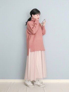 「IEDIT」｜まいさん（レディース・164cm）の冬コーディネート