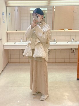 「select MOCA（セレクトモカ）のアイテム（その他アウター）」を使った、まいさん（レディース・164cm）の冬コーディネート
