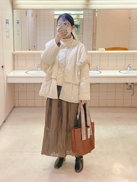 「select MOCA（セレクトモカ）のアイテム（その他アウター）」を使った、まいさん（レディース・164cm）の春コーディネート