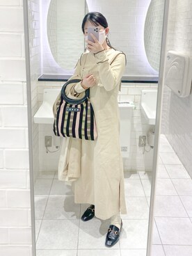 「mline（エムライン）のアイテム（ワンピース/ドレス）」を使った、まいさん（レディース・164cm）の春コーディネート