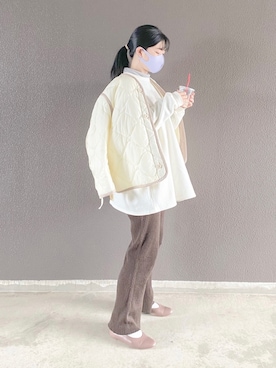 「reca（レカ）のアイテム（スウェット）」を使った、まいさん（レディース・164cm）の春コーディネート