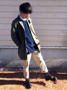 「ショップコート」｜「アイテム（その他）」を使った、おぐちさん（メンズ・171cm）の冬コーディネート