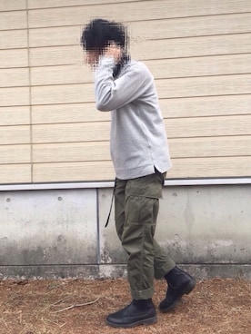 「Blundstone（ブランドストーン）のBlundstone/ブランドストーン　ｻｲﾄﾞｺﾞｱﾌﾞｰﾂ Men's（ブーツ）」を使った、おぐちさん（メンズ・171cm）の春コーディネート