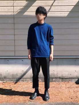 「Blundstone（ブランドストーン）のBlundstone/ブランドストーン　ｻｲﾄﾞｺﾞｱﾌﾞｰﾂ Men's（ブーツ）」を使った、おぐちさん（メンズ・171cm）の春コーディネート