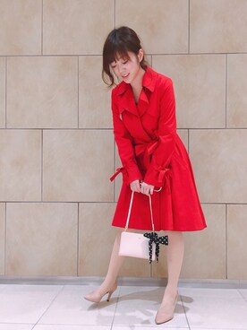 「willselection」｜「アイテム（トレンチコート）」を使った、Makoさん（レディース・159cm）の冬コーディネート