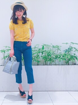 「willselection」｜「アイテム（アクセサリー）」を使った、Makoさん（レディース・159cm）の夏コーディネート
