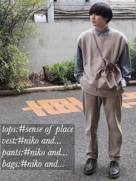 ニコまるさん（メンズ・167cm）の春コーディネート