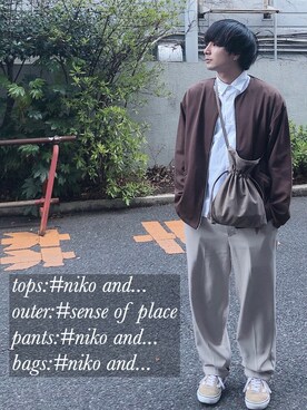 ニコまるさん（メンズ・167cm）の春コーディネート