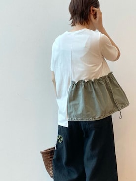 「ヴィンテージワッペン」｜BEARDSLEYさん（レディース・165cm）の春コーディネート