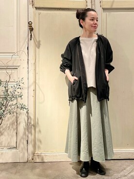 「ギャザーブルゾン」｜BEARDSLEYさん（レディース・150cm）の春コーディネート