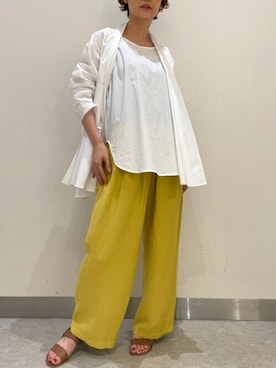 「シャツハオリ」｜BEARDSLEYさん（レディース・158cm）の春コーディネート