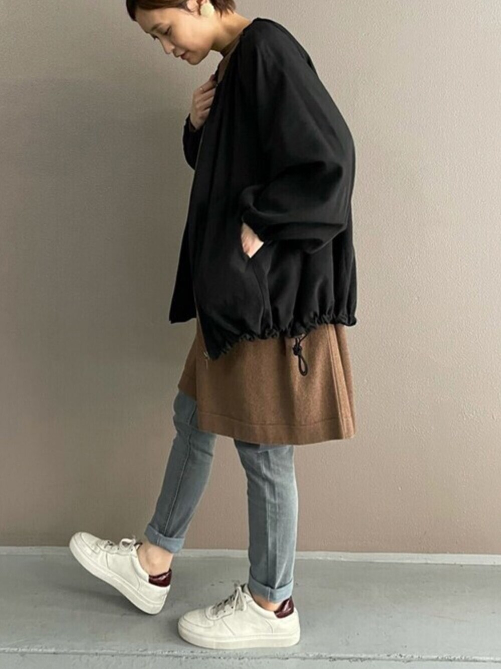 ★美品★BEARDSLEY シャツブルゾン 衿ギャザー　Fサイズ BEARDSLEY（ビアズリー）の「衿ギャザーシャツブルゾン