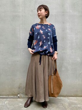 BEARDSLEYさん（レディース・153cm）の秋コーディネート