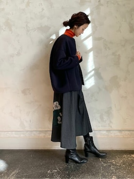 BEARDSLEYさん（レディース・166cm）の冬コーディネート