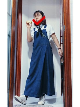 「DW（ディーダブリュー）のアイテム」を使った、szehangzzさん（レディース・158cm）の夏コーディネート