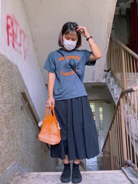 「Filt（フィルト）のアイテム」を使った、szehangzzさん（レディース・158cm）の夏コーディネート