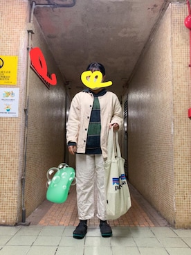 「patagonia」｜「アイテム（スリッポン）」を使った、szehangzzさん（レディース・158cm）の冬コーディネート