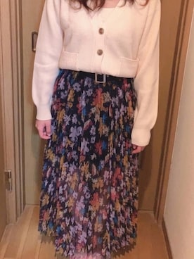 「REDYAZEL（レディアゼル）のアイテム（アンサンブル）」を使った、ほりっちさん（レディース・153cm）の春コーディネート
