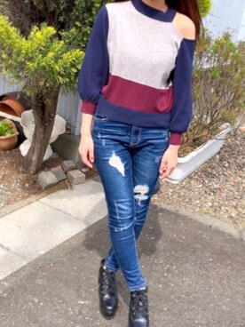 ほりっちさん（レディース・153cm）の春コーディネート