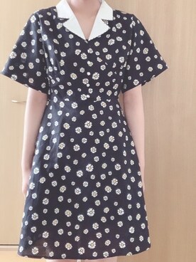 「N WITH.（エヌウィズ）のアイテム（ワンピース/ドレス、ブラック系）」を使った、ほりっちさん（レディース・153cm）の秋コーディネート
