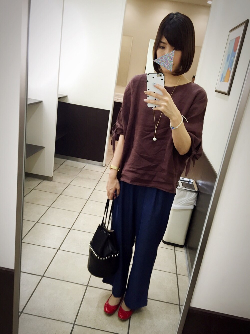 Drawer別注J&amp;M Davidsonスタッズショルダ ーバッグ ドゥロワー Drawer（ドゥロワー）の「J&M DAVIDSON*Drawer別注 MINI DAISY STUDS