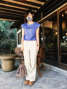 「ラドロー」｜しおりさん（レディース・159cm）の夏コーディネート