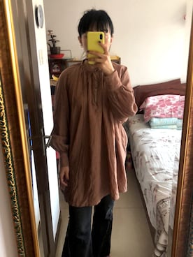 「bit blue（ビットブルー）のアイテム」を使った、OJさん（レディース・163cm）の春コーディネート