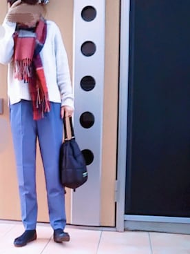 「H&M DIVIDED（エイチアンドエム　ディヴァイデッド）のアイテム（バレエシューズ）」を使った、anan145さん（レディース・148cm）の冬コーディネート