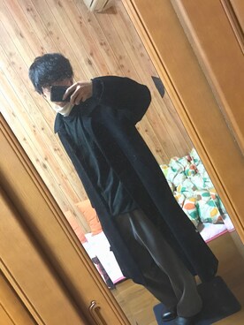 「アイテム（ステンカラーコート）」を使った、ROMさん（メンズ・175cm・10代）の冬コーディネート