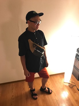「EMMA  CLOTHES」｜「アイテム（キャップ）」を使った、takamif52さん（メンズ・170cm）の夏コーディネート