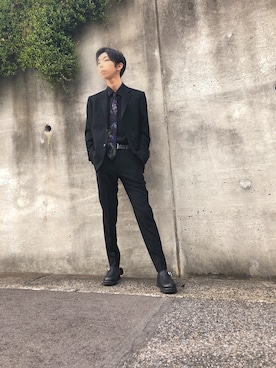 「アイテム（フォーマルスーツ/小物）」を使った、かわさん（メンズ・176cm・20代）の秋コーディネート