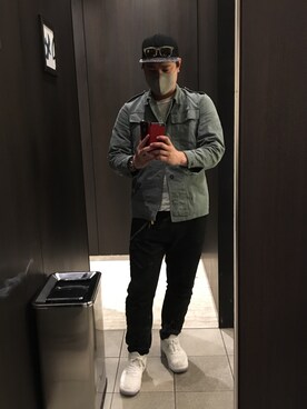 「AZUL by moussy（アズールバイマウジー）のアイテム（キャップ）」を使った、ＤＴさん（メンズ・177cm）の春コーディネート