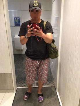 「NIRVANA（ニルヴァーナ）のアイテム（帽子）」を使った、ＤＴさん（メンズ・177cm）の夏コーディネート