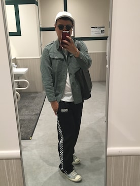 「BEAMS T（ビームスティー）のアイテム（キャップ）」を使った、ＤＴさん（メンズ・177cm）の秋コーディネート