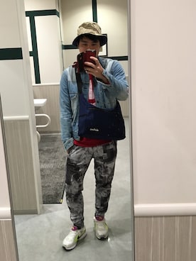 「Lee（リー）のアイテム（ハット）」を使った、ＤＴさん（メンズ・177cm）の冬コーディネート
